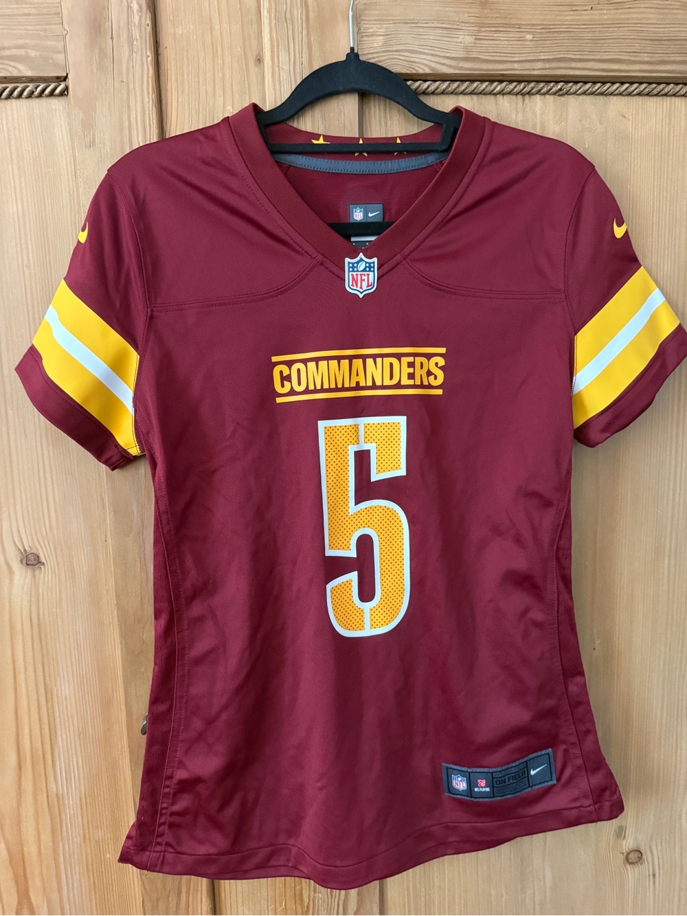 Nike Washington Commanders Burgundy and Gold #5 Jersey